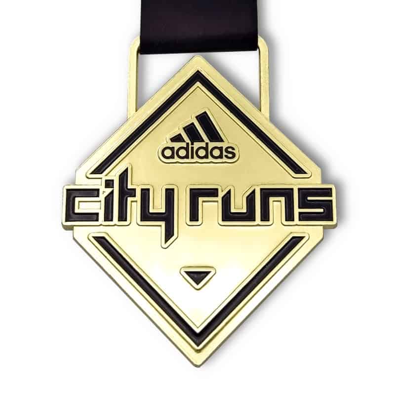 Addidas City Run medallas personalizadas