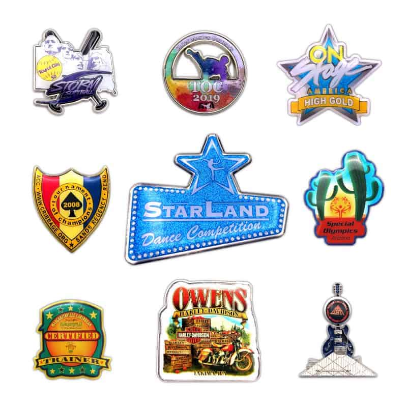 Pins personalizados impresión digital pins con tu diseño